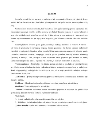 Globalizacijos įtaka vestuviniams papročiams ir tradicijoms. Paveikslėlis 4