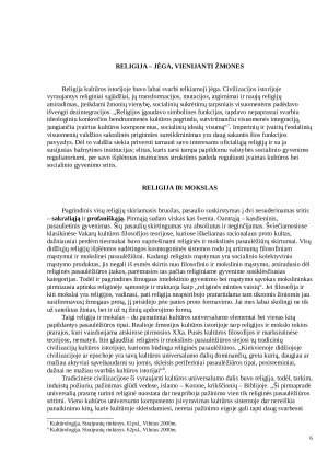 Kultūra ir religija. Paveikslėlis 6