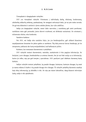 Pasirinktų šalių analizė pagal E. T. Hall, R. D. Lewis ir G. Hofstede. Paveikslėlis 6
