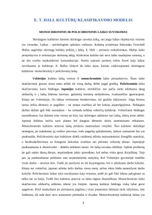 Vokietijos ir Japonijos kultūrų analizė pagal E. T. Hall, R. D. Lewis ir G. Hofstede kultūrų grupavimo teorijas. Paveikslėlis 3