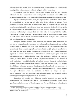 Asmeniniai pasakojimai apie diskriminaciją kaip folkloro žanras. Paveikslėlis 5