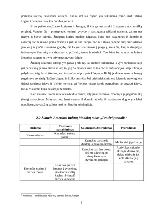 Kosmogoninių mitų struktūra. Paveikslėlis 5