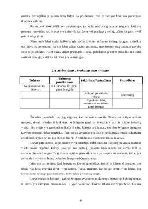 Kosmogoninių mitų struktūra. Paveikslėlis 8