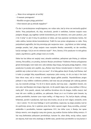 Šiuolaikinis (anekdotai, posakiai, posakiai su paveikslėliais, patarlės) ir tradicinio folkloro patarlės  apie rusus. Paveikslėlis 5