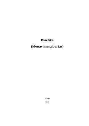 Bioetika (klonavimas, abortas). Paveikslėlis 1