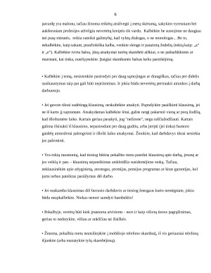 Darbo pokalbio etiketas. Paveikslėlis 6