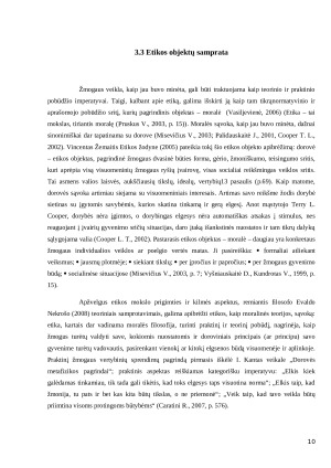 Specialisto etikos bruožai. Etikos standartai ir kodeksai. Paveikslėlis 10