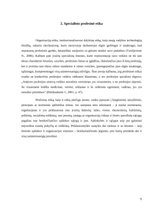 Specialisto etikos bruožai. Etikos standartai ir kodeksai. Paveikslėlis 5
