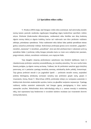 Specialisto etikos bruožai. Etikos standartai ir kodeksai. Paveikslėlis 6