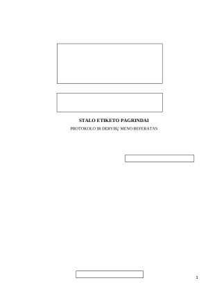 Stalo etiketo pagrindai