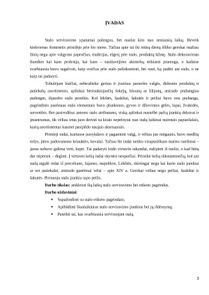 Stalo etiketo pagrindai. Paveikslėlis 3