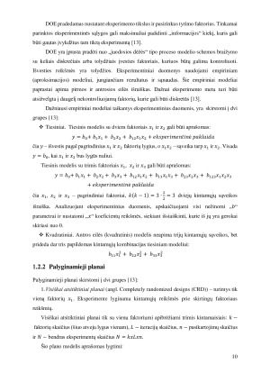 Matematiniai inžinerinio eksperimento teorijos pagrindai. Paveikslėlis 10