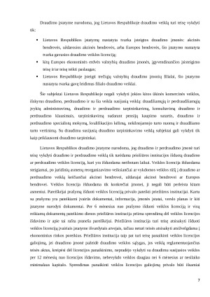 Draudimo bendrovių veiklos principai ir ypatumai. Paveikslėlis 7