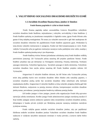 LR valstybinio socialinio draudimo biudžeto sudarymas ir vykdymas. Paveikslėlis 4