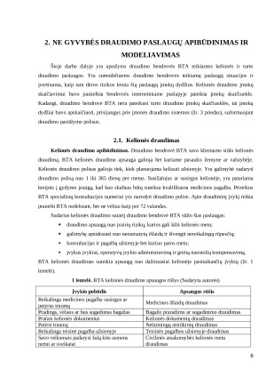 Ne gyvybės draudimo paslaugų analizė. Paveikslėlis 6