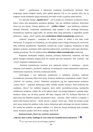 „Genius Sports“ organizacijos ryšių su visuomene veiksmų planas. Paveikslėlis 10