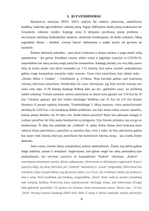 „Genius Sports“ organizacijos ryšių su visuomene veiksmų planas. Paveikslėlis 8