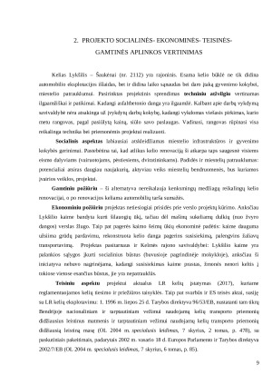 Kelio asfaltavimo projektas. Paveikslėlis 9