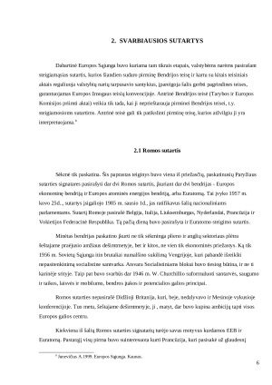 Europos bendrijų evoliuciją į Europos Sąjungą. Paveikslėlis 6