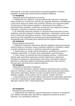 Europos gero administracinio elgesio kodeksas. Paveikslėlis 10