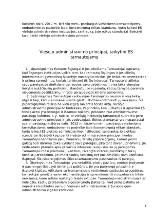 Europos gero administracinio elgesio kodeksas. Paveikslėlis 5