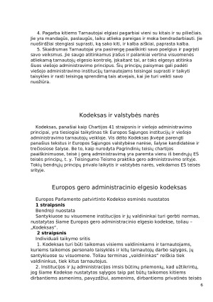 Europos gero administracinio elgesio kodeksas. Paveikslėlis 6