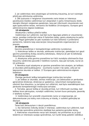 Europos gero administracinio elgesio kodeksas. Paveikslėlis 9