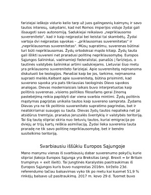 Ką laikytumėte svarbiausiu iššūkiu bet kuriame dabarties ar istoriniame suverenumo raidos etape. Kodėl?. Paveikslėlis 4