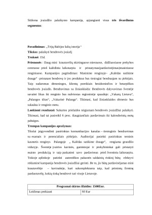 Komunikacijos planas. Paveikslėlis 4