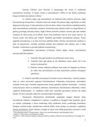 Nacionalizmo vaidmuo Europos valstybių politikoje. Paveikslėlis 2