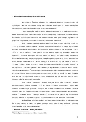 Pilietinė visuomenė: mitas ar realybė? Lietuvos atvejis. Paveikslėlis 5