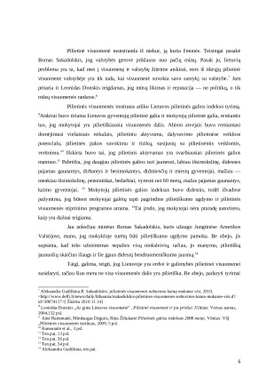 Pilietinė visuomenė: mitas ar realybė? Lietuvos atvejis. Paveikslėlis 6