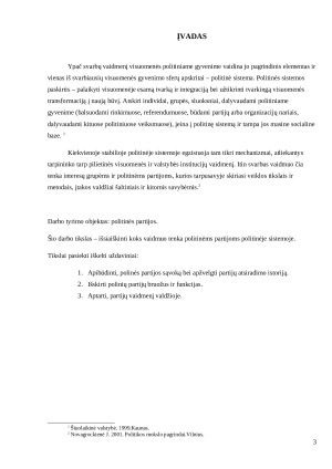 Politinių partijų vaidmuo politinėje sistemoje. Paveikslėlis 3