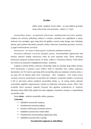 Savanorystė ir savanoriavimas. Paveikslėlis 2