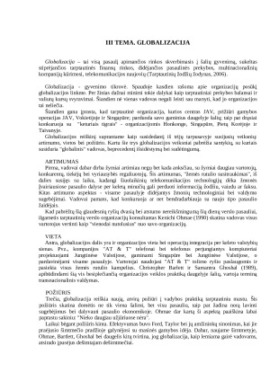 Globalizacija. Paveikslėlis 1
