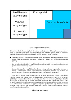 Vadybos samprata ir teorijų raida (2). Paveikslėlis 7