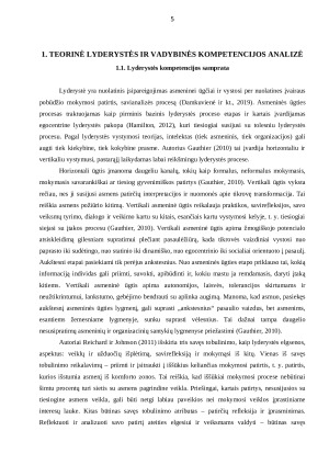 Įmonės vadovų lyderystė ir vadybinių kompetencijų raiška šiuolaikinio verslo procesų valdyme. Paveikslėlis 4