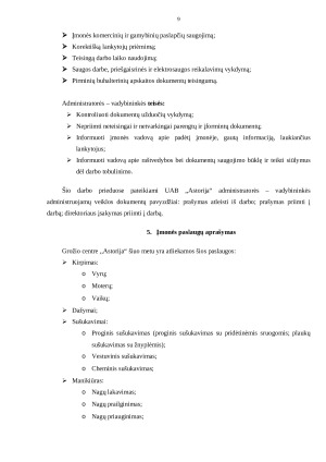 Klientų aptarnavimo įgūdžių mokomosios praktikos "X" įmonėje ataskaita. Paveikslėlis 9