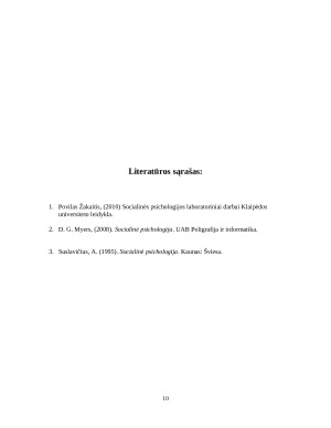 Aš vaizdo ypatybių įvertinimas taikant dvidešimties pasisakymų testą. Paveikslėlis 10