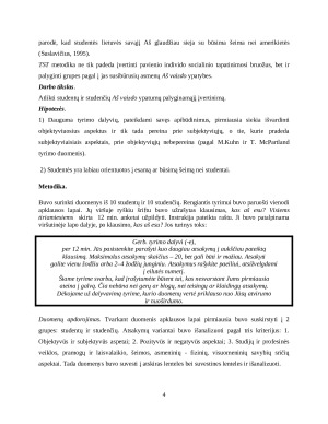 Aš vaizdo ypatybių įvertinimas taikant dvidešimties pasisakymų testą. Paveikslėlis 4