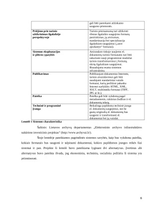 Elektroninio archyvo infrastuktūros sukūrimo investicinio projekto analizė. Paveikslėlis 6