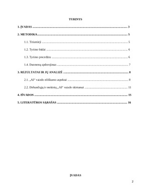 Aš vaizdo ypatybių įvertinimas, taikant dvidešimties pasisakymų testą. Paveikslėlis 2