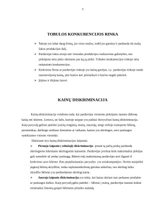 Kainų diskriminacija monopolijos sąlygomis. Paveikslėlis 5