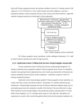 Neetiškos konkurencijos apraiškų analizė Lietuvoje. Paveikslėlis 10