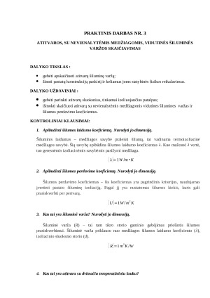 Atitvaros su nevienalytėmis medžiagomis vidutinės šiluminės varžos skaičiavimas (2)
