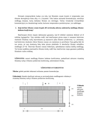 Atitvaros su nevienalytėmis medžiagomis vidutinės šiluminės varžos skaičiavimas (2). Paveikslėlis 2