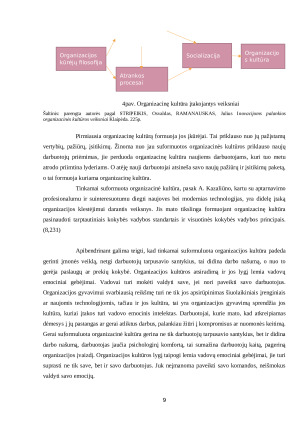 Organizacijos kultūra ir mikroklimatas. Paveikslėlis 9