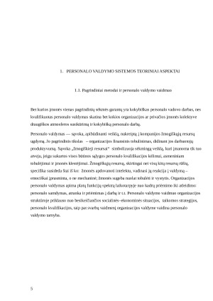 Pagrindiniai būdai kaip padidinti personalo valdymo veiksmingumą. Kursinis. Paveikslėlis 5