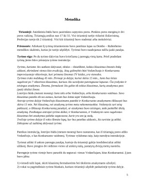 Atliekamo vaidmens įtakos socialinei asmens savivokai tyrimas. Paveikslėlis 5