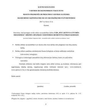 UAB ,,PZU LIETUVA GYVYBĖS DRAUDIMAS‘‘įmonės aplinkos vertinimas remiantis etikos kodeksu. Paveikslėlis 2